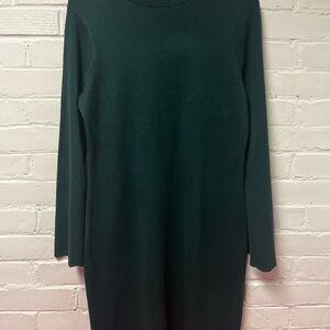 Free Assembly Women's Tie Back Green Dress with Long Sleeves